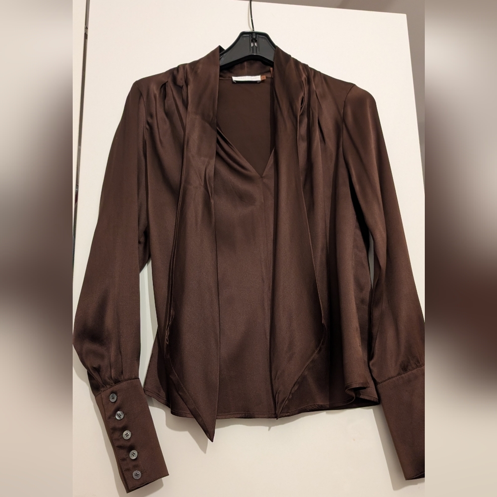 Badgley mishka Satin Silk Blouse